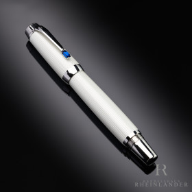 Montblanc Boheme Blanche Blue Line Rollerball Fineliner Guilloche ID 111344 OVP