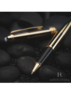 Montblanc Meisterstück Solitaire Gold and Black Classique Rollerball ID 35982
