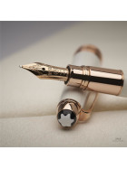 Montblanc Meisterstück White Solitaire Mozart Fountain Pen Rotgold ID 111941 OVP