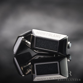 Montblanc Mens Accessories Silver Collection Cufflinks Silicon Carbide ID 104735