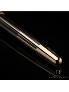 Montblanc Meisterst&uuml;ck Solitaire Black and Gold No 144 Fountain Pen ID 35978 OVP