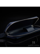 Montblanc Leather Meisterst&uuml;ck Selection Single Pen Pouch Indigo Zipper 112984
