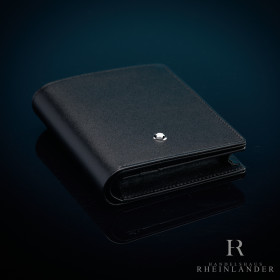 Montblanc Leather Goods Meisterstück Business Card Holder Wallet Black ID 126225