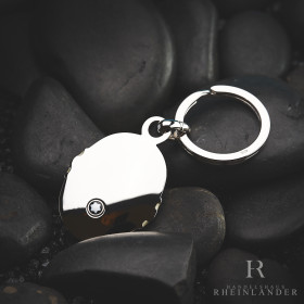 Montblanc Meisterst&uuml;ck Solitaire Key Ring Mother of Pearl Platinum Plated 3568
