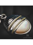 Montblanc Meisterstück Solitaire Key Ring Mother of Pearl Platinum Plated 3568