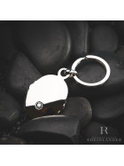 Montblanc Meisterstück Solitaire Key Ring Mother of Pearl Platinum Plated 3568