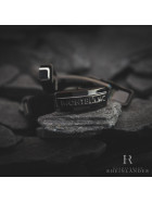 Montblanc Mens Jewellery Cufflinks Heritage Bar Stainless Steel Black PVD 109778