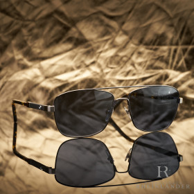 Montblanc Eyewear Sunglasses Aviator Stainless Steel...