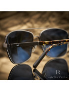 Montblanc Eyewear Sunglasses Aviator Stainless Steel Silver Brown Grey Glasses