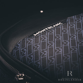 Montblanc Leather Goods M Gram 4810 Backpack Medium Black Blue ID 128623 OVP