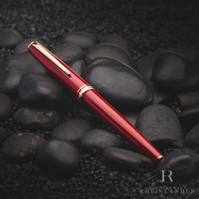 Montblanc Generation Line Red Resin Gold Fittings...