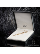 Montblanc Meisterst&uuml;ck Solitaire Geometry Champagne Gold Ballpoint Pen ID 118103