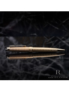 Montblanc Meisterstück Solitaire Geometry Champagne Gold Ballpoint Pen ID 118103