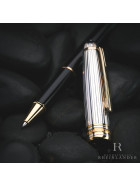 Montblanc Solitaire Doue 925 Sterling Silver Pinstripe Rollerball ID 1631 OVP