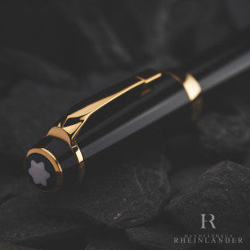 Montblanc Boheme Rouge Midsize Gold Fountain Pen F&uuml;llfederhalter ID 25101 OVP