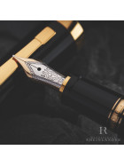 Montblanc Boheme Rouge Midsize Gold Fountain Pen F&uuml;llfederhalter ID 25101 OVP