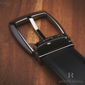 Montblanc Belts Casual Line Convex Rhodium Pin Buckle...