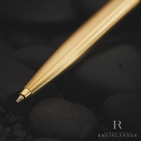 Montblanc Meisterst&uuml;ck Solitaire Gold Plated Barleycorn Mechanical Pencil 1654