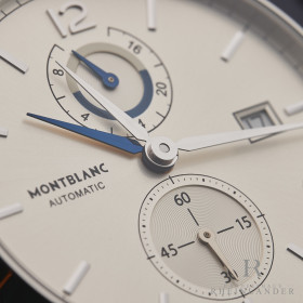 Montblanc Heritage Chronometrie Automatic Dual Time 41mm Leather Silver 112540