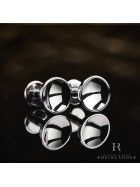 Montblanc Mens Jewellery Classic Collection Cufflinks Round Black Onyx ID 107463