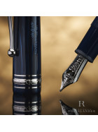 Montblanc The Origin Collection LeGrand Fountain Pen Blue Resin ID 131338