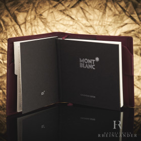 Montblanc Leather Goods Diaries &amp; Notes Sellier Square Notes Calendar Bordaux