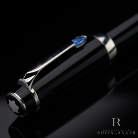 Montblanc Boheme Bleu Midsize Platinum Fountain Pen Füllfederhalter ID 25131 OVP