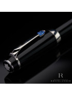 Montblanc Boheme Bleu Midsize Platinum Fountain Pen F&uuml;llfederhalter ID 25131 OVP