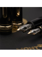 Montblanc Meisterstück Wedding Fountain Pen Set Black Resin Gold ID 104150 OVP