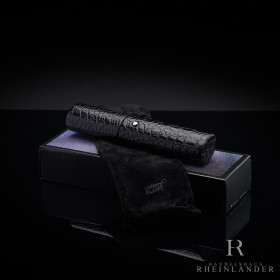 Montblanc Meisterstück Single Pen Pouch Crocodile Style Florence Black ID 30101