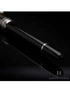 Montblanc Solitaire Dou&eacute; Black &amp; White Classique Rollerball Fineliner ID 101405