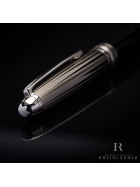 Montblanc Solitaire Dou&eacute; Black &amp; White Classique Rollerball Fineliner ID 101405