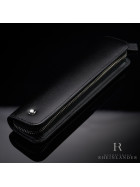 Montblanc Meisterst&uuml;ck Leather Goods Single Pen Pouch Zipper Black ID 101872 OVP